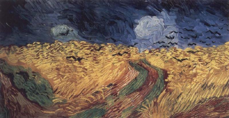 Vincent Van Gogh Wheatfield with Crows oil painting image